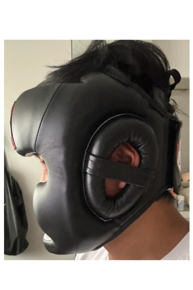 فينوم خوذة ملاكمة وواقي رأس احترافي من الجلد الطبيعي للتدريب والقتال تصميم مريح ومتين لحماية الوجه والرأس  للرجال والنساءمقاس L معدات رياضيه أدوات رياضية تمارين رياضيه  لياقه بدنيه العاب رياضيه - Image 5